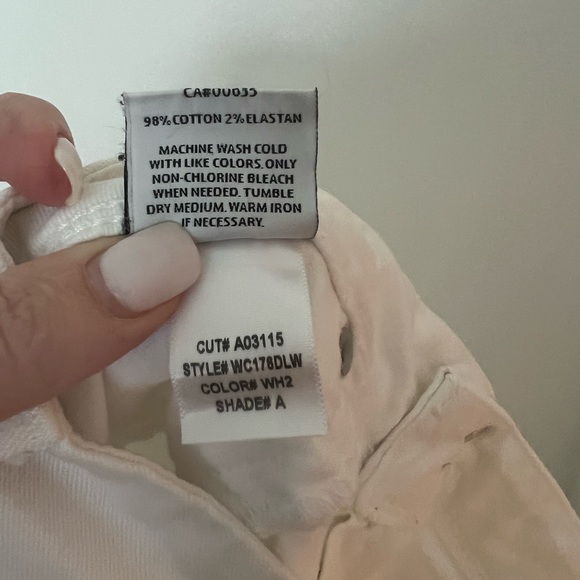 Hudson Cropped White Jeans Size 29 - Picture 9 of 10